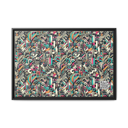 Digital Street Art Urban Street Style Matte Canvas, Framed (multi-color) - 8404 Design-74 A