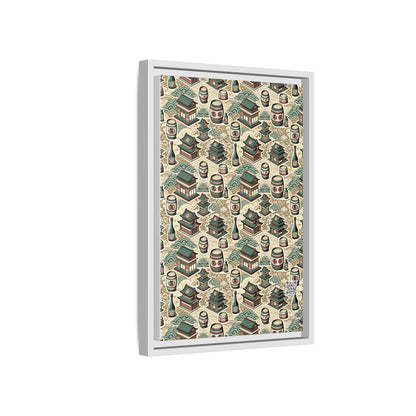 Cultural Artisanal Fusion Contemporary Cultural Elegance Matte Canvas, Framed (multi-Color) - 8404 Design-68 B