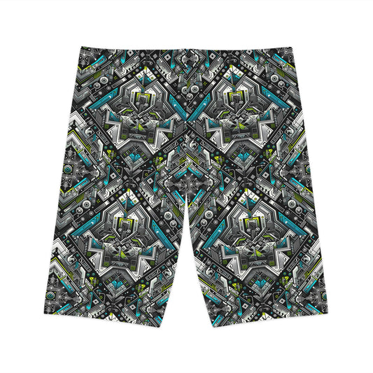 Women's Bike Shorts Future Tech - 8404 Design-01