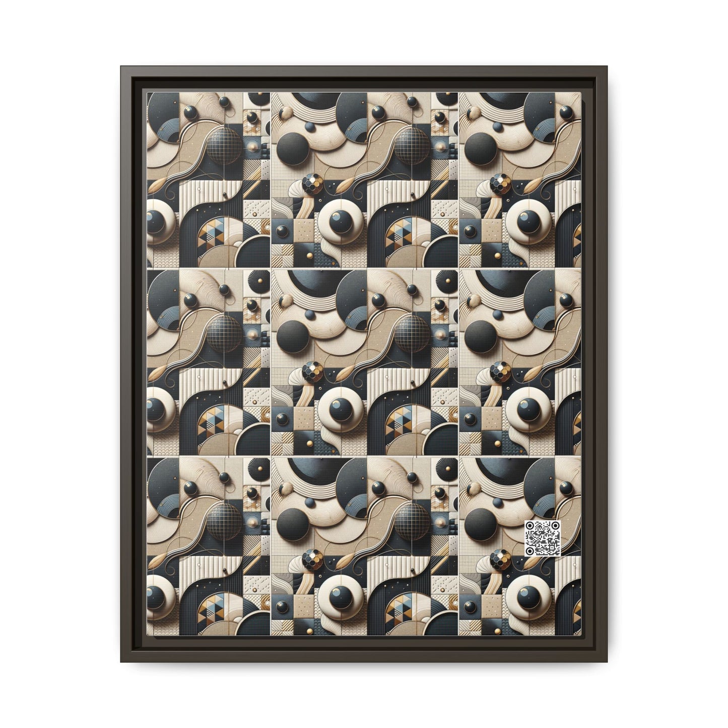 Tech-forward Luxe Streetwear Tech Luxe Fusion Matte Canvas, Framed (multi-color) - 8404 Design-71 A