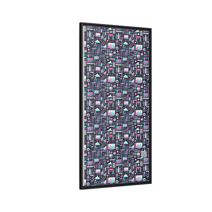 Digital Rebellion Youthful Streetwear with a Rebellious Digital Twist Matte Canvas, Framed (multi-color) - 8404 Design-71 B