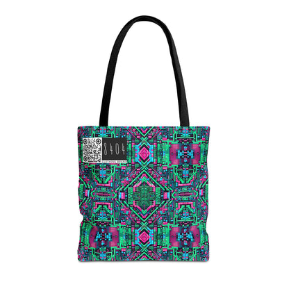 Digital Glitch Vibes Tech-Inspired Streetwear Tote Bag - 8404 Design-71