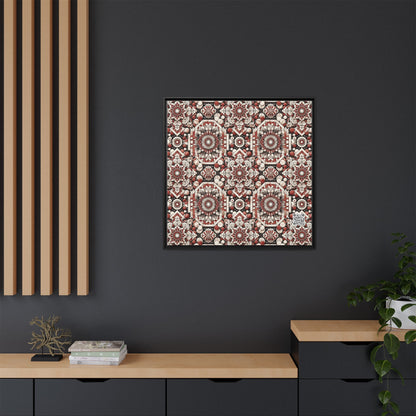 Neo Jomon Sculptural Aesthetics Artisanal Streetwear Matte Canvas, Framed (multi-Color) - 8404 Design-55 A