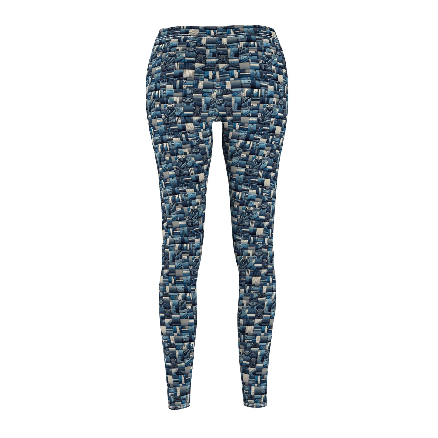 Tech-Inspired Utility Tech-Forward Streetwear With Utilitarian Edge Women's Cut & Sew Casual Leggings - 8404 Design-44