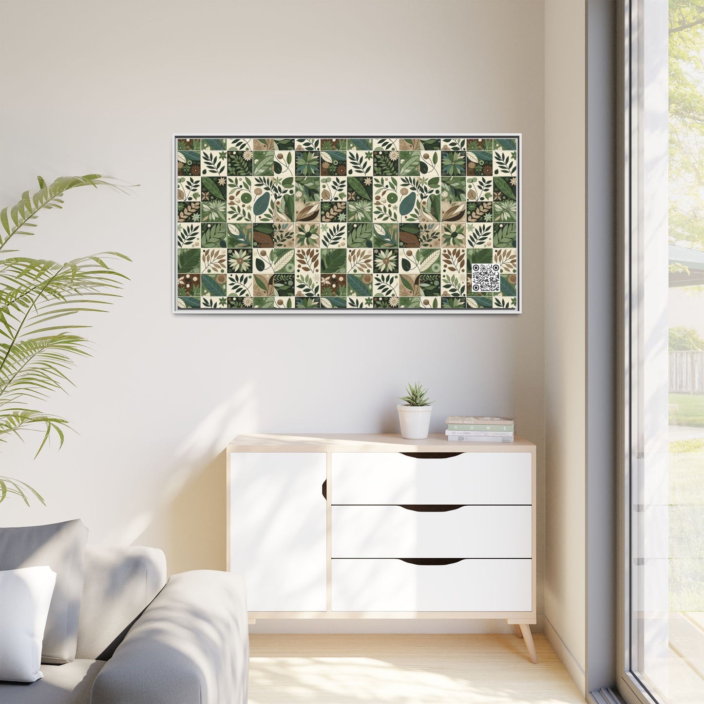 Streetwear Sustainability Environmentally Conscious Streetwear with a Natural Aesthetic Matte Canvas, Framed (multi-color) - 8404 Design-57 B