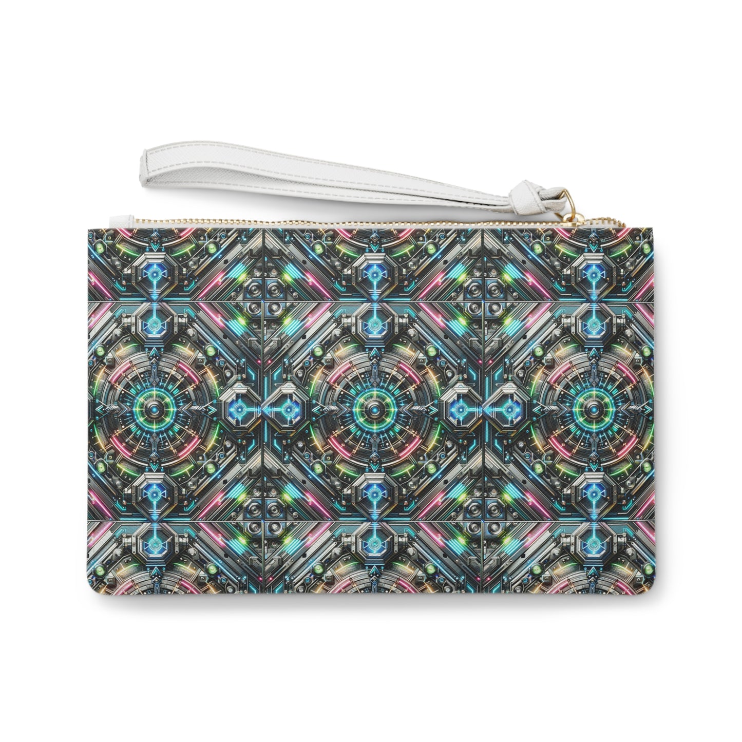 Tech-Infused Futurism Futuristic Tech Clutch Bag - 8404 Design-53