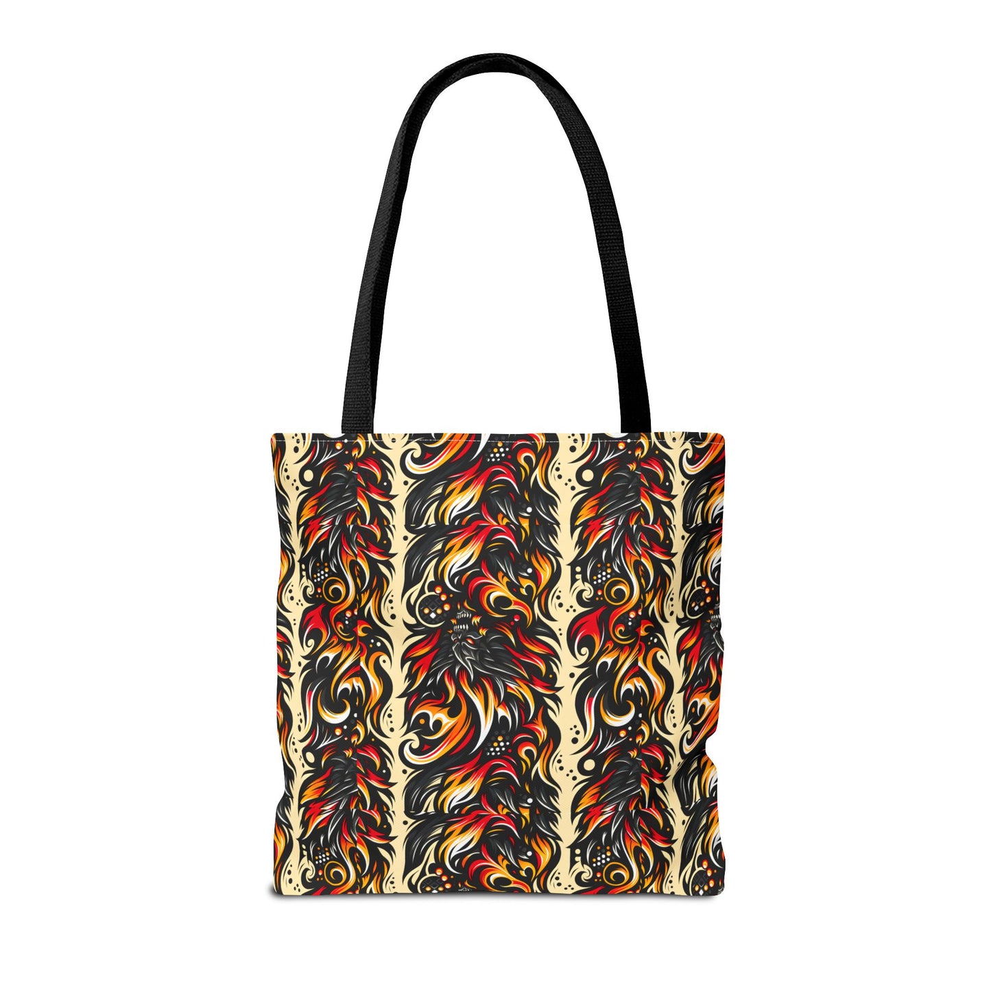 Flame Graphics Maximalist Streetwear Tote Bag - 8404 Design-65