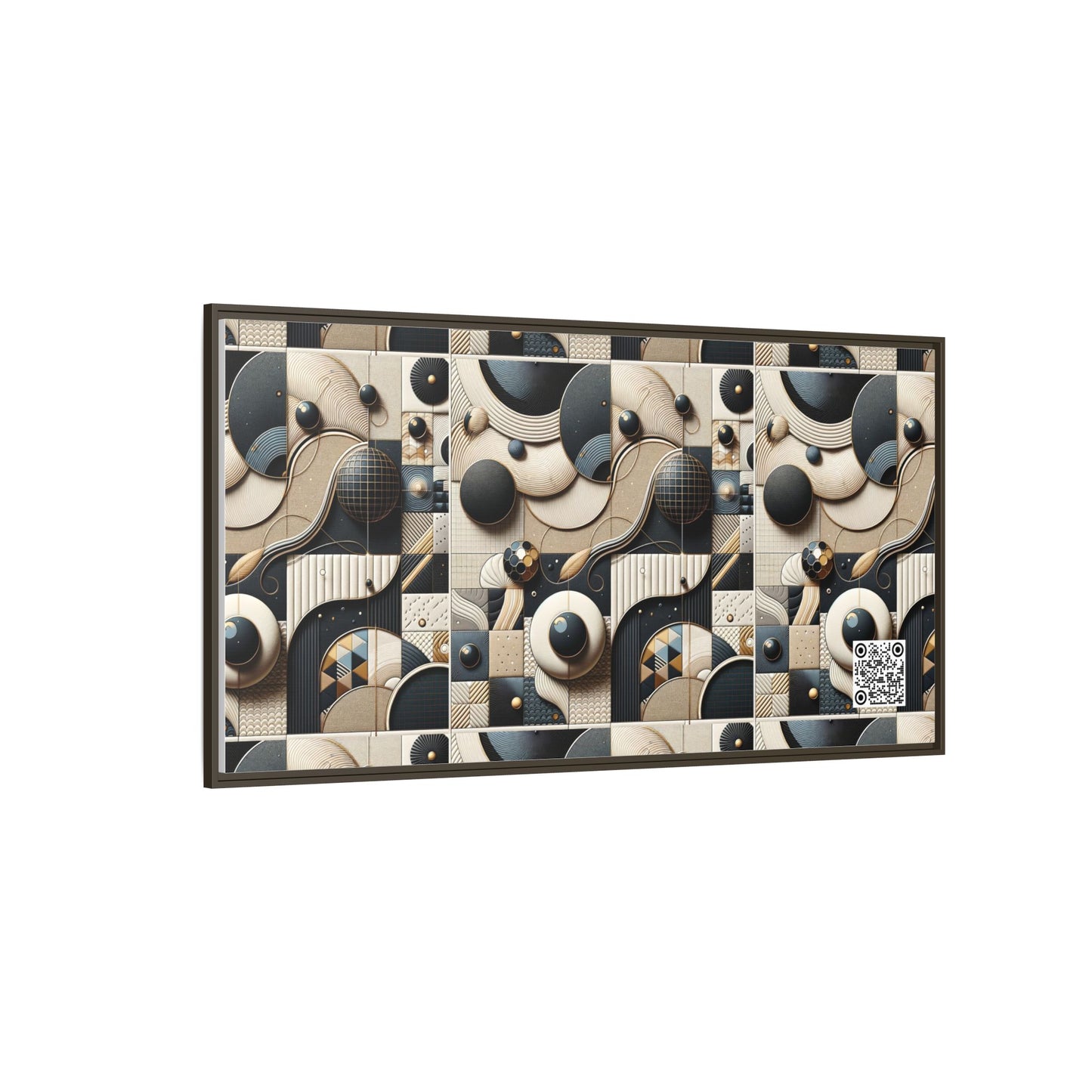 Tech-forward Luxe Streetwear Tech Luxe Fusion Matte Canvas, Framed (multi-color) - 8404 Design-71 B