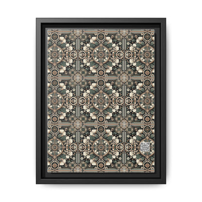 Cyber Garden Party Tech Garden Extravaganza Matte Canvas, Framed (multi-Color) - 8404 Design-66 A
