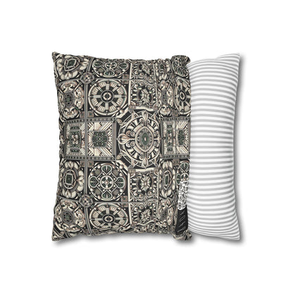 Cyber Garden Party Tech Garden Extravaganza Faux Suede Square Pillowcase - 8404 Design-45