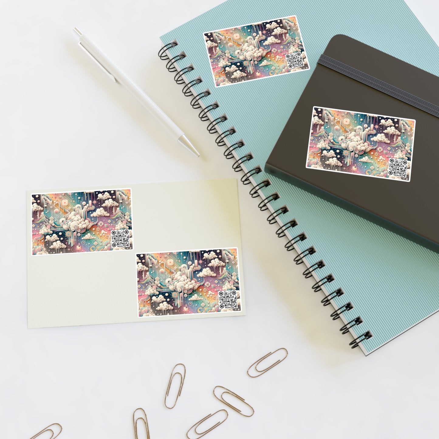 Digital Dreamland Whimsical and Nostalgic Streetwear With a Digital Twist Sticker Sheets - 8404 Design-52