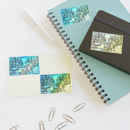 Digital Dystopia Tech Noir Sticker Sheets - 8404 Design-55