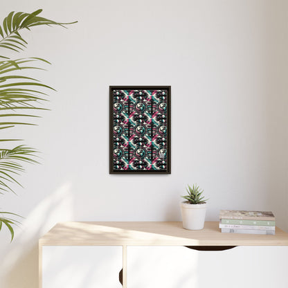 Digital Artistry Digital-native Streetwear Matte Canvas, Framed (multi-color) - 8404 Design-62 B