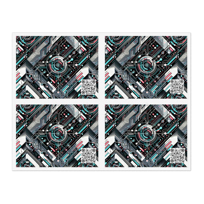 Tech-Infused Athleisure Tech-Forward Streetwear Sticker Sheets - 8404 Design-44
