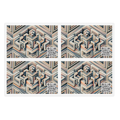 Tech Illusion Graphics Futuristic Artistry Sticker Sheet - 8404 Design-52