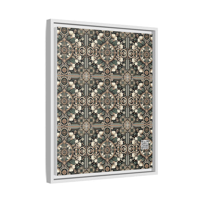 Cyber Garden Party Tech Garden Extravaganza Matte Canvas, Framed (multi-Color) - 8404 Design-66 A