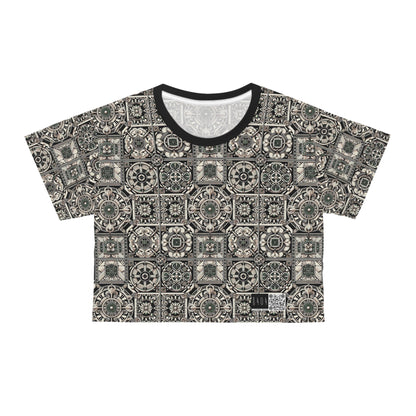 Cyber Garden Party Tech Garden Extravaganza Crop Tee - 8404 Design-45