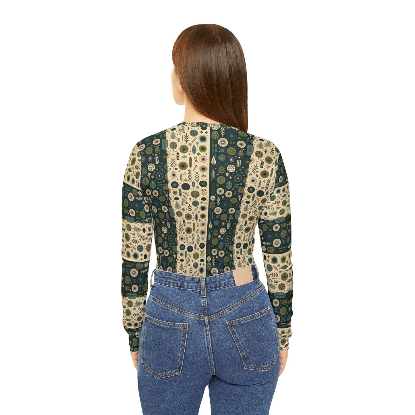 Sustainable Street Utility Sustainable Tech Streetwear Women's Long Sleeve V-Neck Shirt - 8404 Design-62