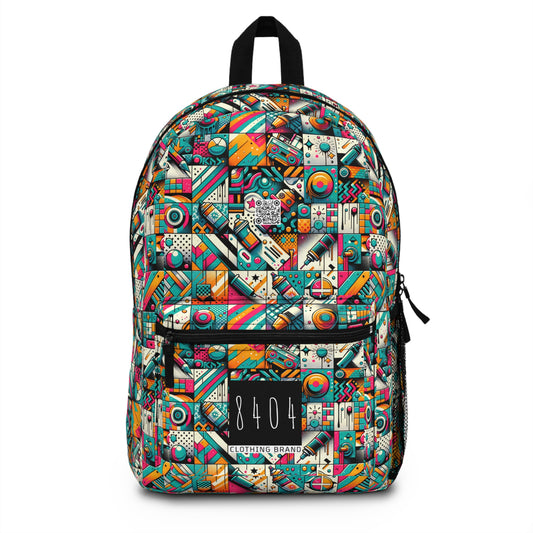Graffiti Fusion Modern Street Art Fusion Backpack - 8404 Design-58