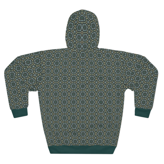 8404 Unisex Adult "green Outer Core" Fashion Pullover Hoodie
