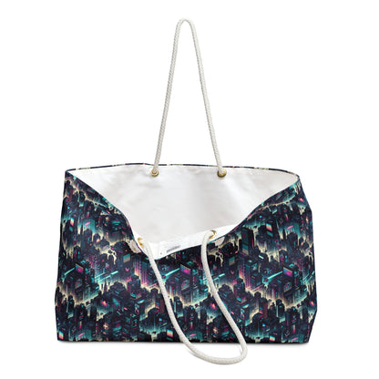 Digital Rebellion Tech-Inspired Streetwear Weekender Bag - 8404 Design-51