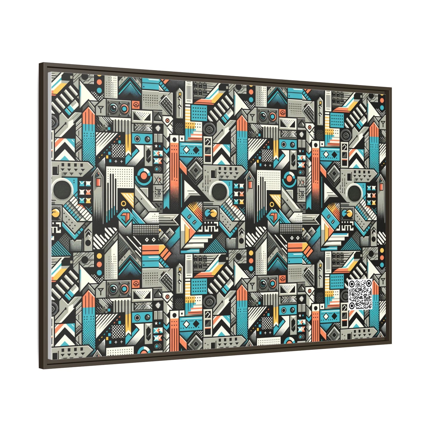 Digital Street Art Urban Street Style Matte Canvas, Framed (multi-color) - 8404 Design-81 A