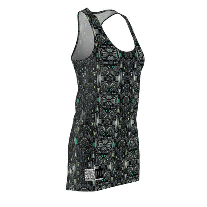 Tech Noir Tech-Forward Minimalism Women's Cut & Sew Racerback Dress - 8404 Design-52