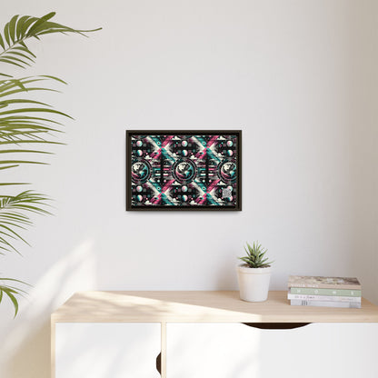 Digital Artistry Digital-native Streetwear Matte Canvas, Framed (multi-color) - 8404 Design-62 B