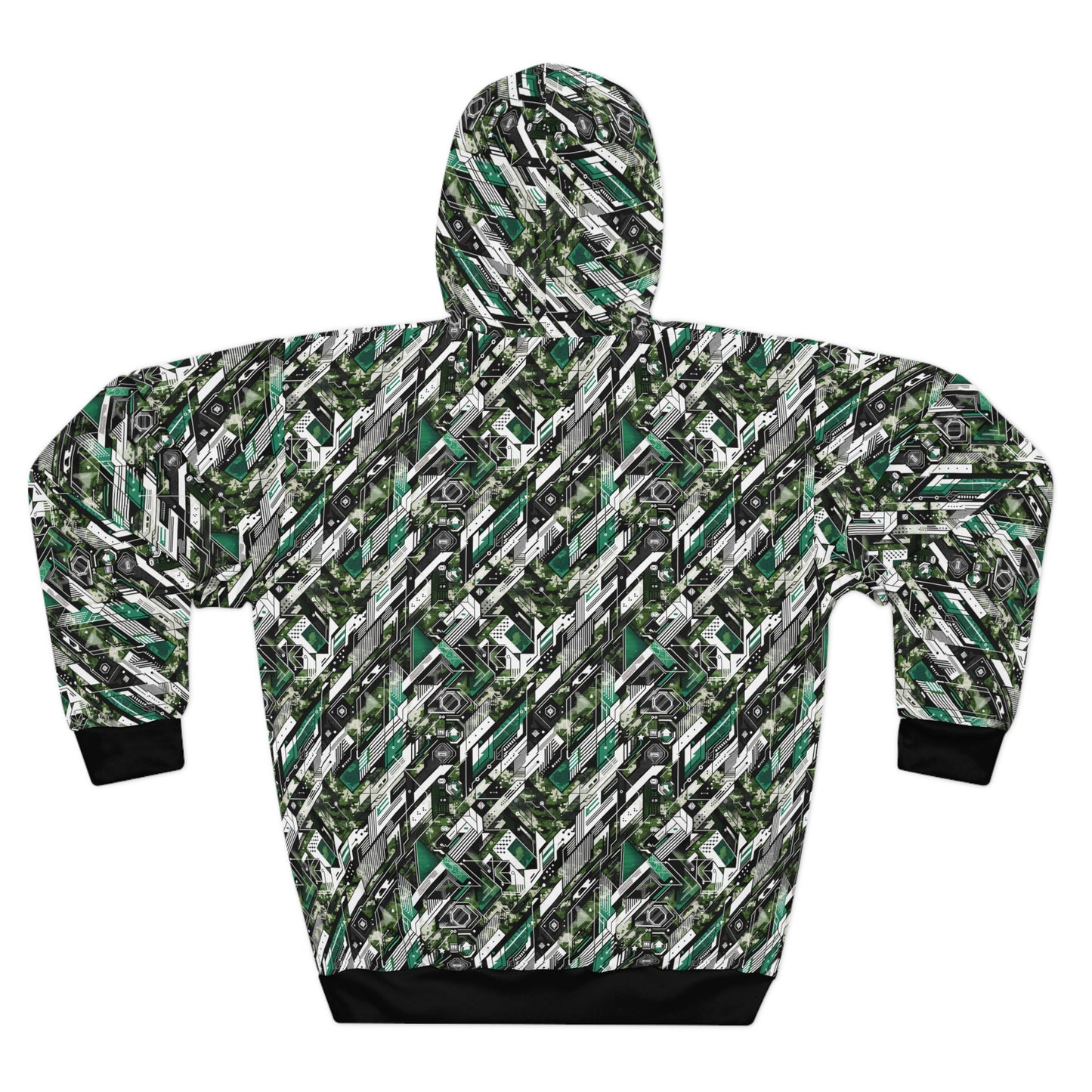 Tech Camo Fusion Tech-Forward Streetwear With a Futuristic Edge Pullover Hoodie - 8404 Design-63