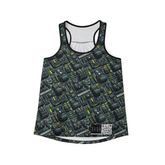 Tech Utility Streetwear Futuristic Tech-Forward Women's Tank Top - 8404 Design-47