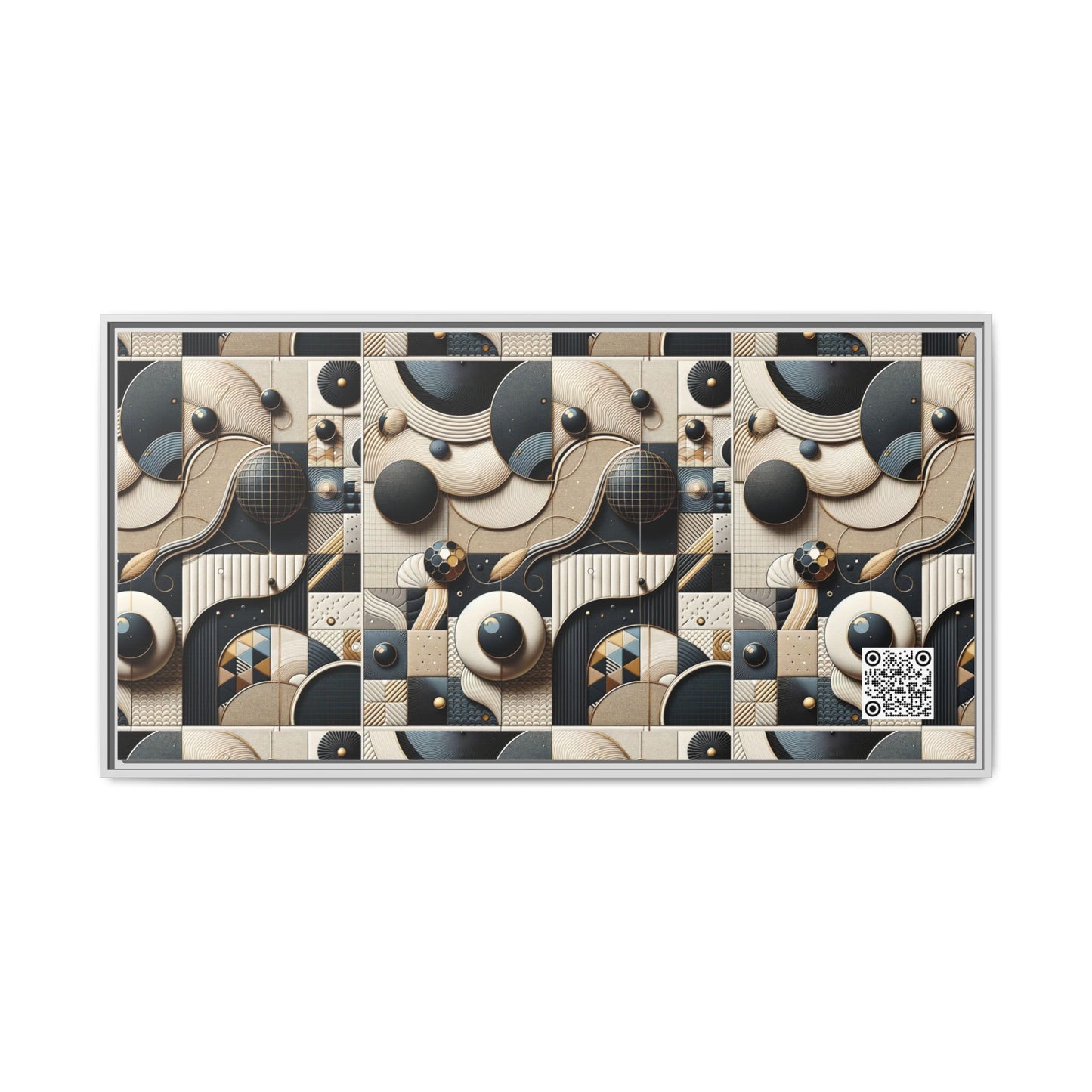 Tech-forward Luxe Streetwear Tech Luxe Fusion Matte Canvas, Framed (multi-color) - 8404 Design-71 B