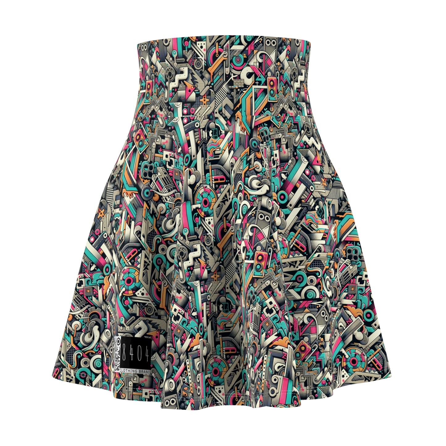 Digital Street Art Urban Street Style Women's Skater Skirt - 8404 Design-74