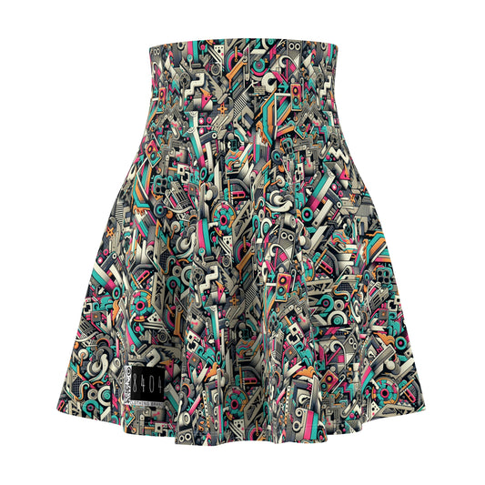 Digital Street Art Urban Street Style Women's Skater Skirt - 8404 Design-74