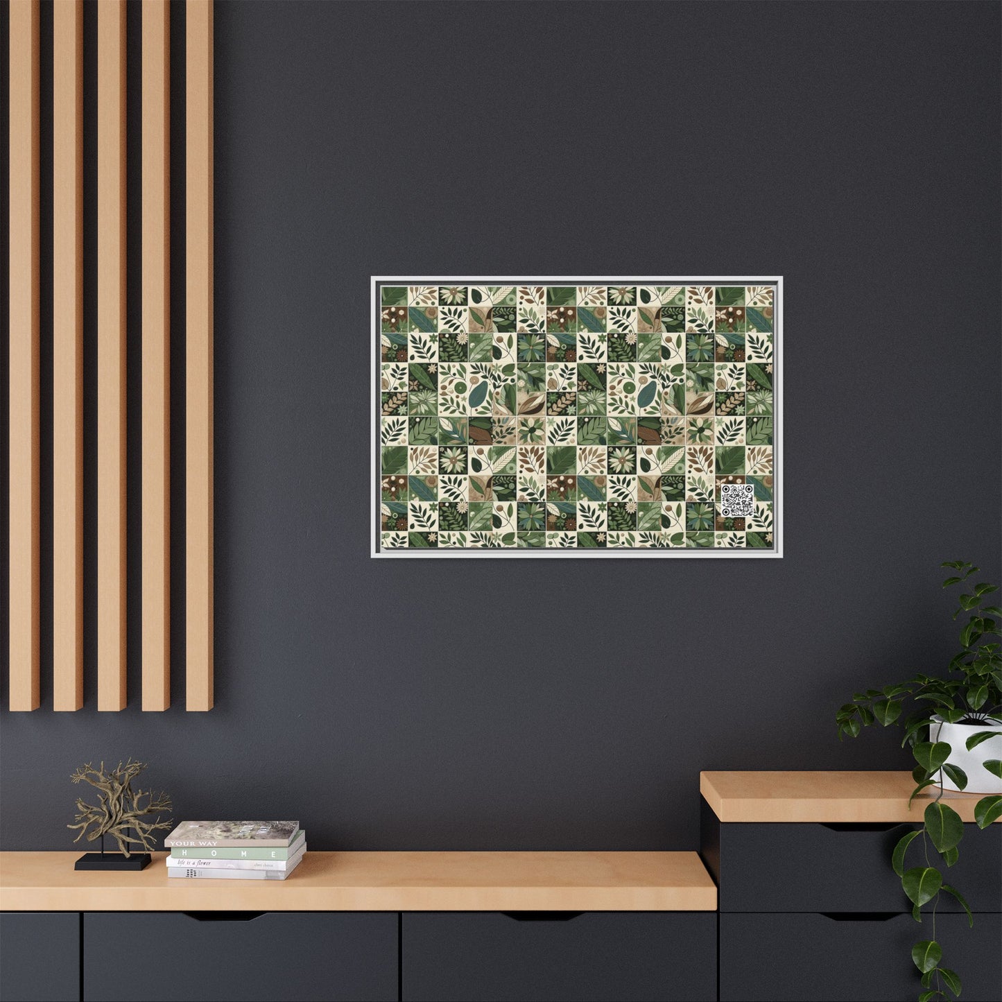 Streetwear Sustainability Environmentally Conscious Streetwear with a Natural Aesthetic Matte Canvas, Framed (multi-color) - 8404 Design-57 A