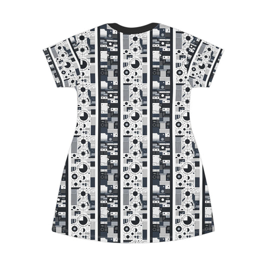 Minimalist Athleisure Minimalist Tech T-Shirt Dress - 8404 Design-54