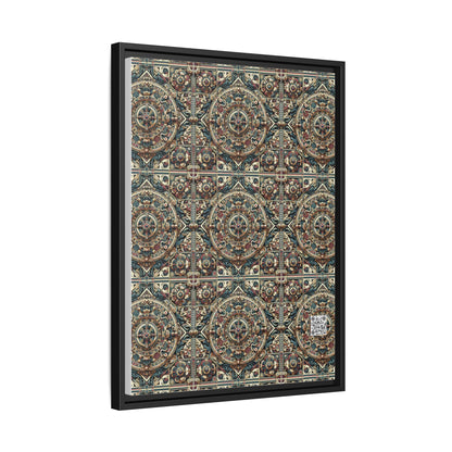 Urban Renaissance Historical Fusion With Street Edge Matte Canvas, Framed (multi-Color) - 8404 Design-57 A