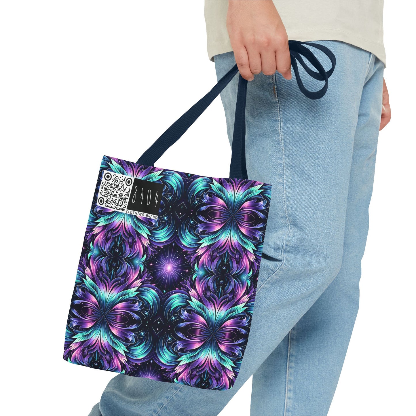 Iridescent Dream Futuristic Tech Tote Bag - 8404 Design-60