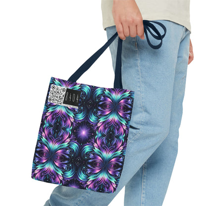 Iridescent Dream Futuristic Tech Tote Bag - 8404 Design-60