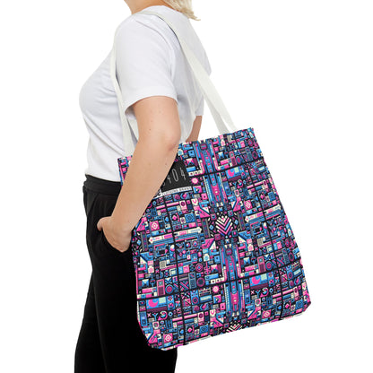 Digital Rebellion Youthful Streetwear with a Rebellious Digital Twist Tote Bag - 8404 Design-65