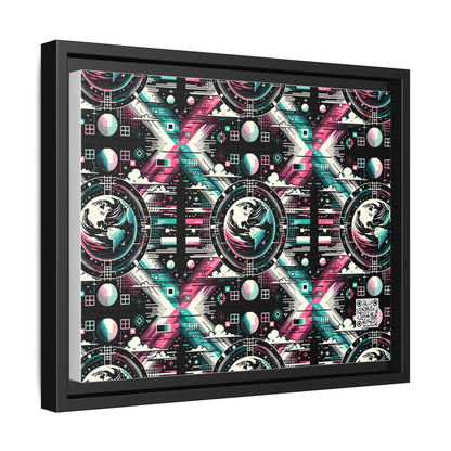 Digital Artistry Digital-native Streetwear Matte Canvas, Framed (multi-color) - 8404 Design-62 A