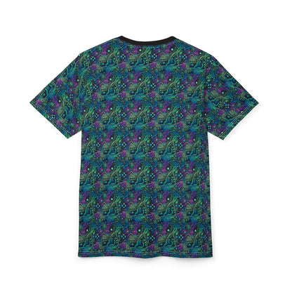 Tech-Infused Neon Tech-Forward Streetwear Unisex Cut & Sew Tee - 8404 Design-66
