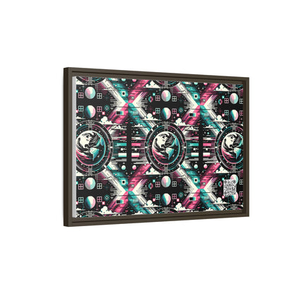 Digital Artistry Digital-native Streetwear Matte Canvas, Framed (multi-color) - 8404 Design-62 B