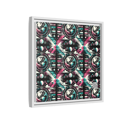 Digital Artistry Digital-native Streetwear Matte Canvas, Framed (multi-color) - 8404 Design-62 B