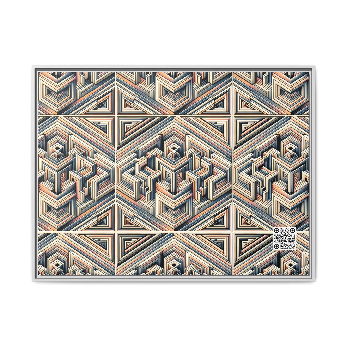 Tech Illusion Graphics Futuristic Artistry Matte Canvas, Framed (multi-color) - 8404 Design-52 A