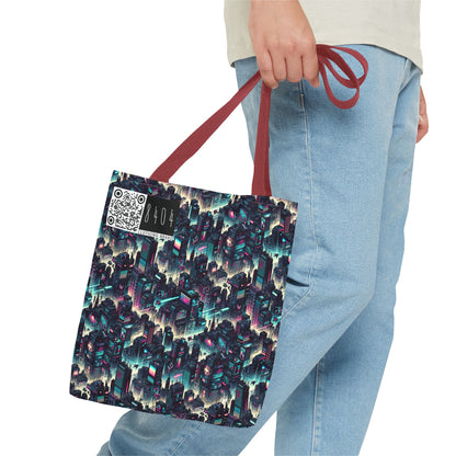 Digital Rebellion Tech-Inspired Streetwear Tote Bag - 8404 Design-51