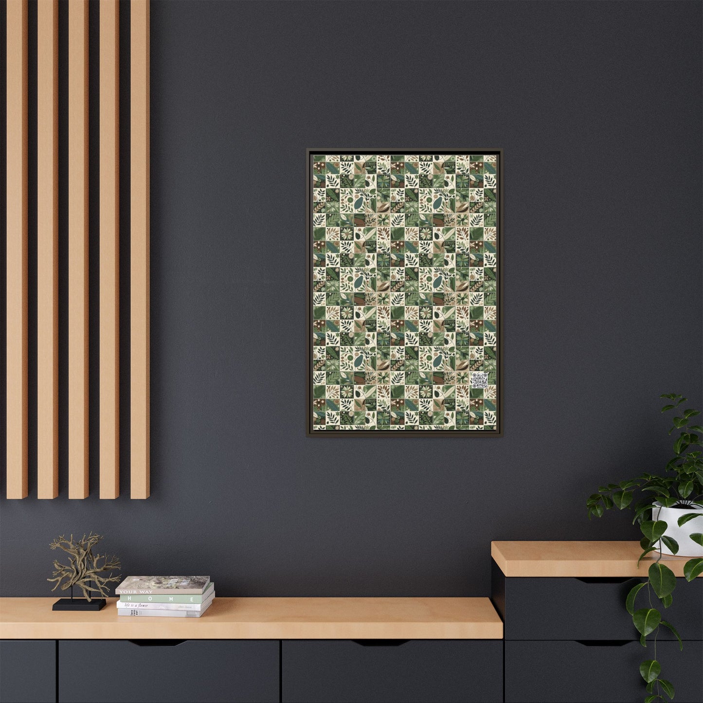 Streetwear Sustainability Environmentally Conscious Streetwear with a Natural Aesthetic Matte Canvas, Framed (multi-color) - 8404 Design-57 A