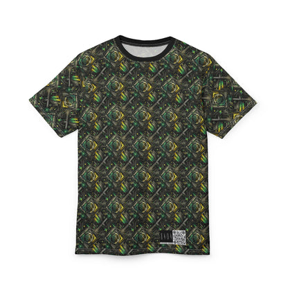 Tech Noir Graphics Tech-Inspired Streetwear Unisex Cut & Sew Tee - 8404 Design-57