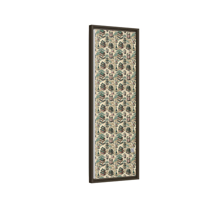 Cultural Artisanal Fusion Contemporary Cultural Elegance Matte Canvas, Framed (multi-Color) - 8404 Design-68 B