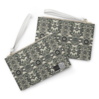 Cyber Garden Party Tech Garden Extravaganza Clutch Bag - 8404 Design-54