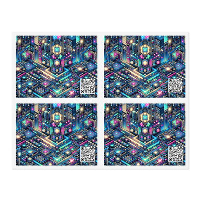Digital Renaissance Tech-Forward Maximalism Sticker Sheets - 8404 Design-50